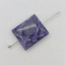 Load image into Gallery viewer, 80cts of Rare Rectangular Pillow Charoite Beads | 2 Beads | 27x22x10mm | 10871B - PremiumBead Alternate Image 10