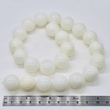 Load image into Gallery viewer, Onyx White Large Round Bead Strand | 17mm | White | 23 Beads |