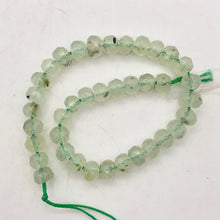 Load image into Gallery viewer, Rare Gemmy Prehnite Faceted Half-Strand | 6x5 or 4mm | Green | Roundel | 36 bds| - PremiumBead Alternate Image 4