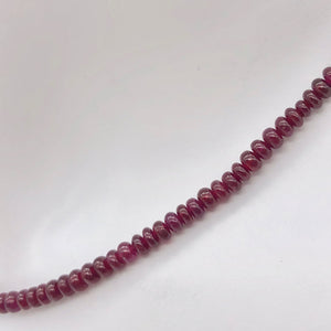 4 AAA+ Natural Ruby 3x2-1.5mm Smooth Roundel Beads | Red | ~0.55 cts | - PremiumBead Alternate Image 8