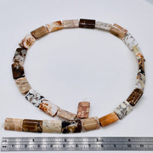 Load image into Gallery viewer, Gorgeous Patterns Conglomerate Jasper Rectangle Bead Strand 109324