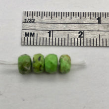 Load image into Gallery viewer, 2 Natural Gaspeite Faceted Roundel Beads 9183