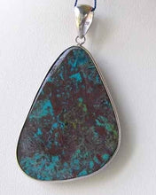 Load image into Gallery viewer, Natural Chrysocolla Sterling Silver Pendant 6865Ar - PremiumBead Alternate Image 2