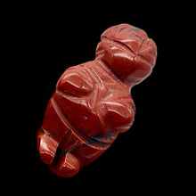 Load image into Gallery viewer, FERTILE! Carved Red JASPER Goddess of Willendorf Figurine | 20x10x9mm | Red