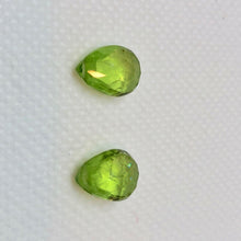 Load image into Gallery viewer, Gem Faceted Peridot Briolette Beads Matched Pair 6694P - PremiumBead Alternate Image 3