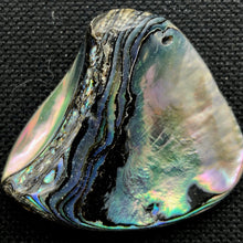 Load image into Gallery viewer, One! Natural Abalone Fan Shaped Pendant 45x35mm Bead - PremiumBead Alternate Image 3