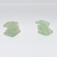 Load image into Gallery viewer, Spring 2 Hand Carved Aventurine Bat Beads | 21x16x5mm | Green - PremiumBead Alternate Image 7