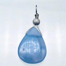 Load image into Gallery viewer, Blue Chalcedony Designer Sterling Silver Pendant | 19x15x5mm | 1 1/4" Long |