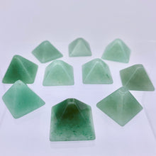 Load image into Gallery viewer, Shine 2 Hand Carved Aventurine Pyramid Beads, 17x17x11mm, Green 9289AV | 17x17x11mm | Green - PremiumBead Alternate Image 7