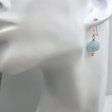Load image into Gallery viewer, Aquamarine 14K Gold Filled Drop | 1 pair | Blue | 1 Earrings |