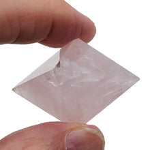 Load image into Gallery viewer, Rose Quartz Double Pyramid | 45x32mm | Pink | 1 Display Specimen
