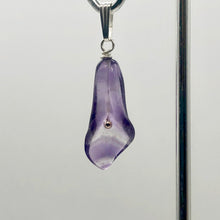 Load image into Gallery viewer, Amethyst Sterling Silver Flower Pendant | 1 1/4" Long | Purple | 1 Pendant |