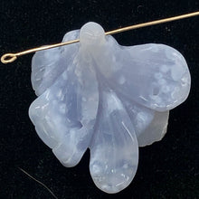 Load image into Gallery viewer, Designer's Dream! Chalcedony Druzy Crystal Flower Pendant Bead| 1 1/4"| Blue|1 |