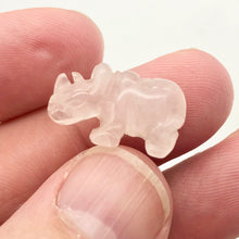 Load image into Gallery viewer, 2 Rose Quartz Hand Carved Rhinoceros Beads, 21x13x10mm, Pink 009275RQ | 21x13x10mm | Pink - PremiumBead Alternate Image 9