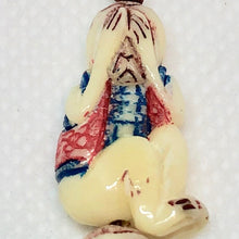 Load image into Gallery viewer, No Evil Monkey 3 Etched Waterbuffalo Bone Beads 5660xx - PremiumBead Alternate Image 2