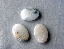 Load image into Gallery viewer, Soothing White Dendritic Opal Flat Oval Beads 004657 - PremiumBead Primary Image 1