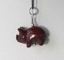 Load image into Gallery viewer, Piggie Brecciated Jasper Pig & Sterling Silver Pendant 509274JP - PremiumBead Primary Image 1