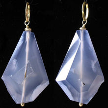 Load image into Gallery viewer, 14Kgf & Druzy Blue Chalcedony Designer Pendant 509853D - PremiumBead Primary Image 1