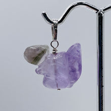 Load image into Gallery viewer, Just Nuts! Bi-Colored Amethyst Squirrel and Sterling Silver Pendant 509279AMS
