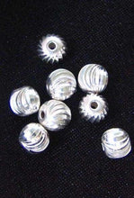 Load image into Gallery viewer, Sparkling Laser Cut Sterling Silver Bead Strand 108596 - PremiumBead Alternate Image 3