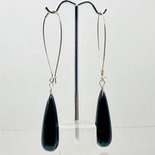 Load image into Gallery viewer, Shoulder Duster Faceted Black Onyx Sterling Silver Earrings | 3 1/2 Inch |