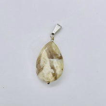 Load image into Gallery viewer, Feldspar Quartz Sterling Silver Oval Pendant | 1 3/4" Long | White Clear | 1 |