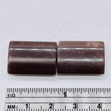 Load image into Gallery viewer, 2 Plum Muscovite 20x15x5mm Rectangle Pendant Bead 8425