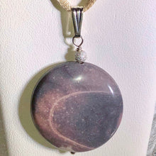 Load image into Gallery viewer, Porcelain Jasper Disc Silver Pendant! Is It Pluto?!?! 510602D - PremiumBead Primary Image 1