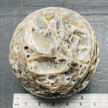 Load image into Gallery viewer, Sphalerite Jasper Meditation Scry Sphere Round | 2 1/2" |Brown/White| 1 Sphere |