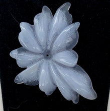 Load image into Gallery viewer, 59.5cts Hand Carved Blue Chalcedony Flower Bead | 50x34x6mm | - PremiumBead Alternate Image 2