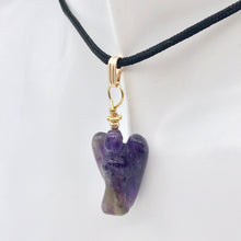 Load image into Gallery viewer, On the Wings of Angels Amethyst 14K Gold Filled 1.5" Long Pendant 509284AMG - PremiumBead Alternate Image 6