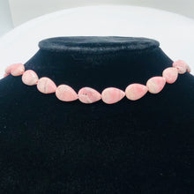 Load image into Gallery viewer, Sweet Pink Rhodochrosite 15x10mm Teardrop Bead Strand