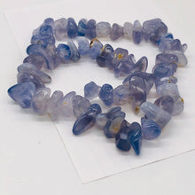 Load image into Gallery viewer, Oregon Holly Blue Chalcedony Agate 87 Grams Nugget Strand| 13x7 16x11 | 58 Bead|