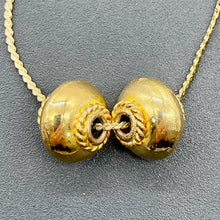 Load image into Gallery viewer, Vermeil Sterling Silver Decorator Round Beads | 12x8 mm | Gold | 2 Beads |