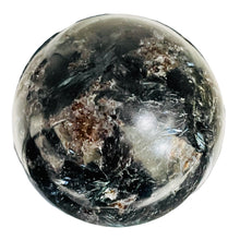 Load image into Gallery viewer, Arfvedsonite Scry Meditation Sphere Round | 2" | Black/Silver | 1 Sphere |