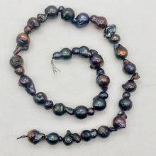 Load image into Gallery viewer, Amazing! Each Pearl one of a kind Black Peacock Fireball Pearl Strand - PremiumBead Primary Image 1