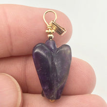 Load image into Gallery viewer, On the Wings of Angels Amethyst 14K Gold Filled 1.5" Long Pendant 509284AMG - PremiumBead Alternate Image 10