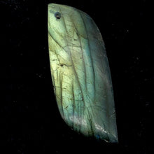 Load image into Gallery viewer, Spectrolite Labradorite Free Form Pendant Bead | 2x3/4x1/4" | Golden Blue |