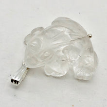 Load image into Gallery viewer, Ribbit! Natural Quartz Frog Solid Sterling Silver Pendant 509266QZS