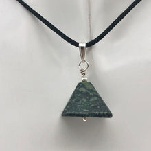 Load image into Gallery viewer, Contemplation! Kambaba Jasper Pyramid and Sterling Silver 1.13" Long Pendant - PremiumBead Alternate Image 6