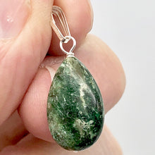 Load image into Gallery viewer, Rare Ruby Fuchsite Teardrop Shaped Sterling Silver Pendant | 1" Long