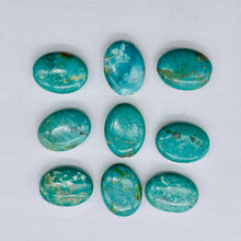 Load image into Gallery viewer, 2 Natural 16x12x5mm Turquoise Skipping Stone Focal Beads 2194