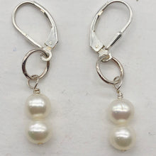 Load image into Gallery viewer, AAA Natural White 6.5-6mm Pearl Solid Sterling Silver Earrings 304499B