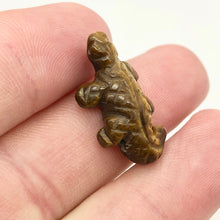 Load image into Gallery viewer, 2 Carved Snappy Tiger's Eye / Tigereye Lizard Beads | 25x15x6.5mm | Golden Brown - PremiumBead Alternate Image 2