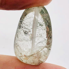 Load image into Gallery viewer, Lodalite Quartz Oval Pendant Bead | 28x18x12 mm | Clear Included | 1 Bead |