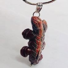 Load image into Gallery viewer, Brecciated Jasper Lizard Sterling Silver Pendant | 1 1/4" Long |