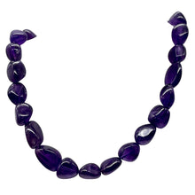 Load image into Gallery viewer, Grape Candy Amethyst Nugget Focal Bead Strand 109383