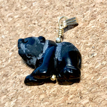 Load image into Gallery viewer, Adorable! Carved Onyx Panda with 14Kgf Pendant 509292HMG - PremiumBead Alternate Image 10