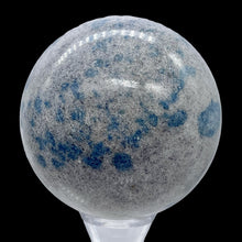 Load image into Gallery viewer, K2 Stone Meditation Scrying Sphere | 3" | White Blue | 1 Display Sphere|