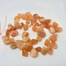 Load image into Gallery viewer, Tangerine Botswana Nugget Briolette Bead Strand 105098 - PremiumBead Alternate Image 2